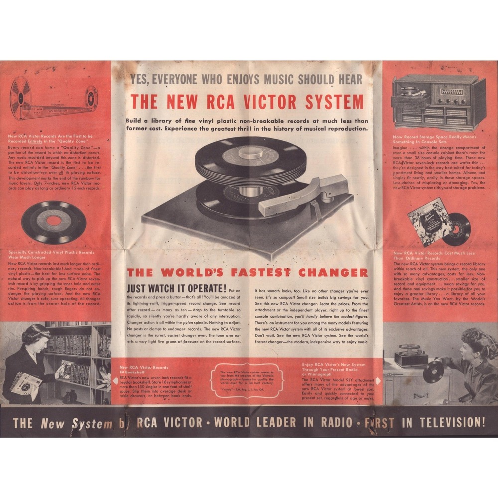 Vintage RCA Victor 45 RPM System Promotional Brochure Catalog Circa 1949 - Picture 6 of 6